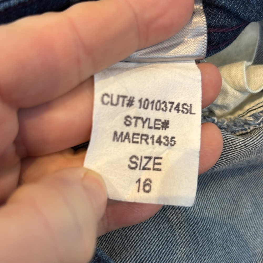 NYDJ Women's Blue Jeans stretch bootcut size 16 - Picture 9 of 13